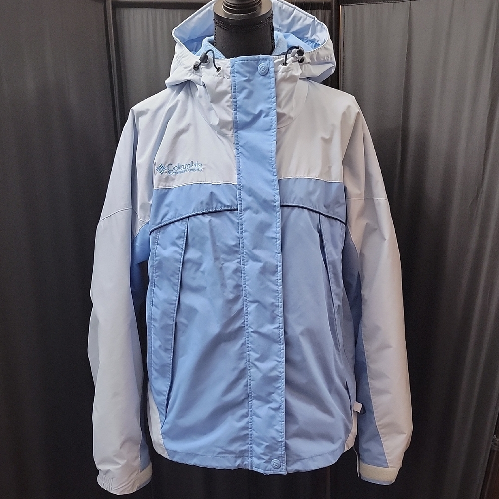 Vintage Columbia Core Interchangable Light Blue and Gray Ski Jacket